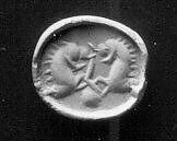 Stamp seal, Sard, Sasanian 