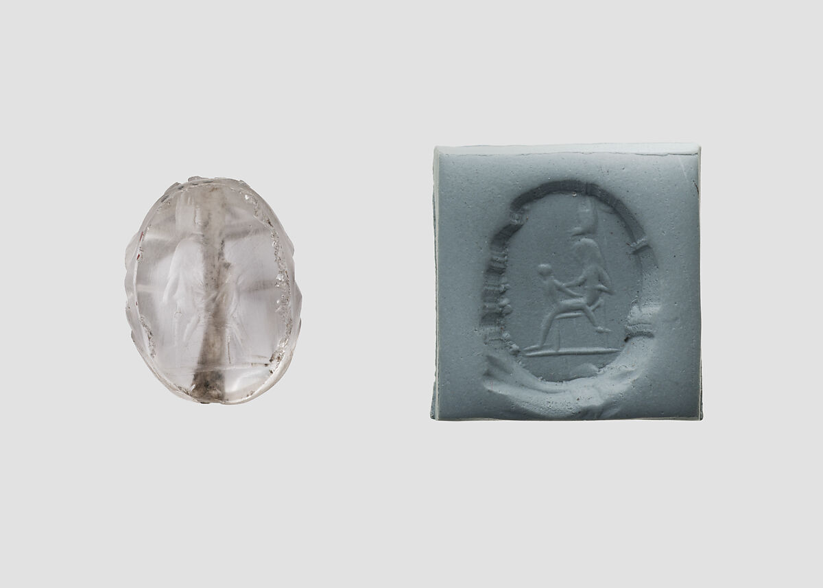 Scarab seal, Rock crystal 