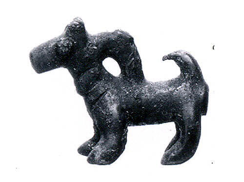 Pendant in the form of a dog, Bronze, Iran 