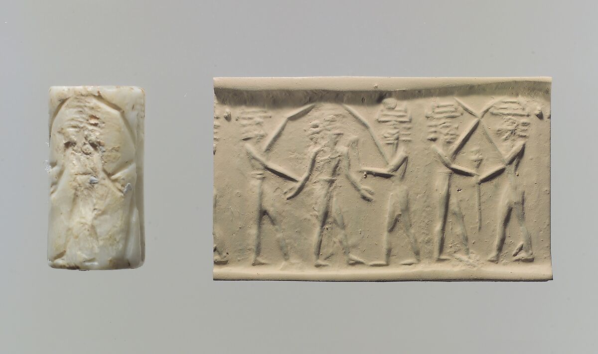 Cylinder seal and modern impression: battle of the gods