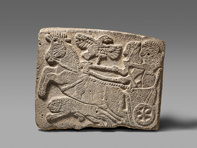 Orthostat relief: lion-hunt scene