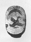 Stamp seal (scarab) with animal, Hematite, Phoenician 
