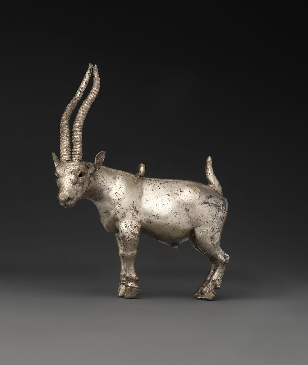 Antelope pendant, Silver, Proto-Elamite