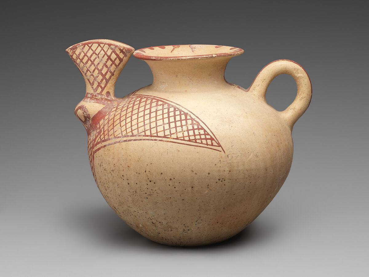 Spouted vessel, Ceramic, Iran 