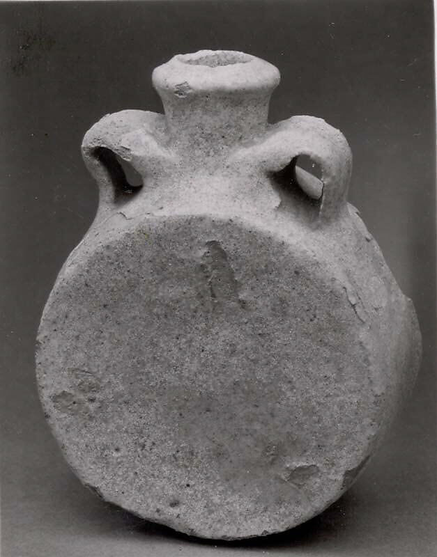 Pilgrim flask, Ceramic, glaze, Parthian 