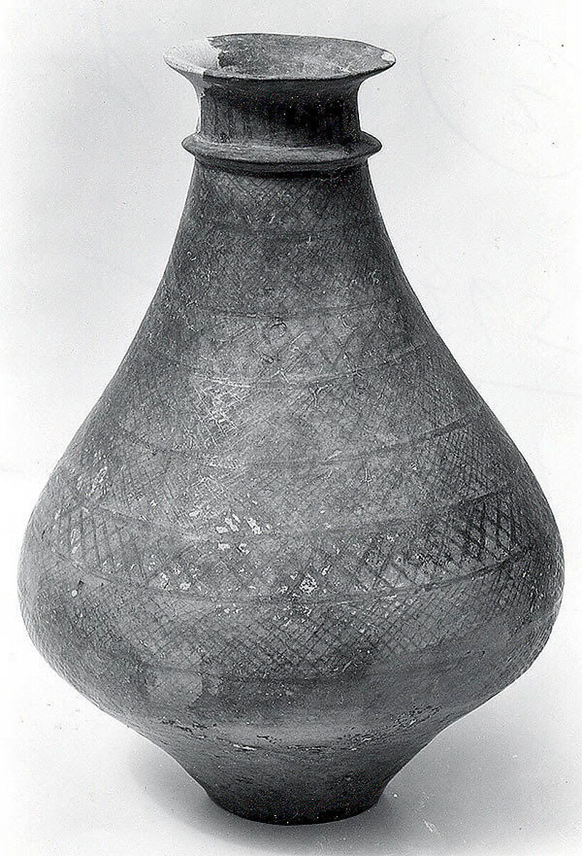 Piriform jar, Ceramic, Iran 