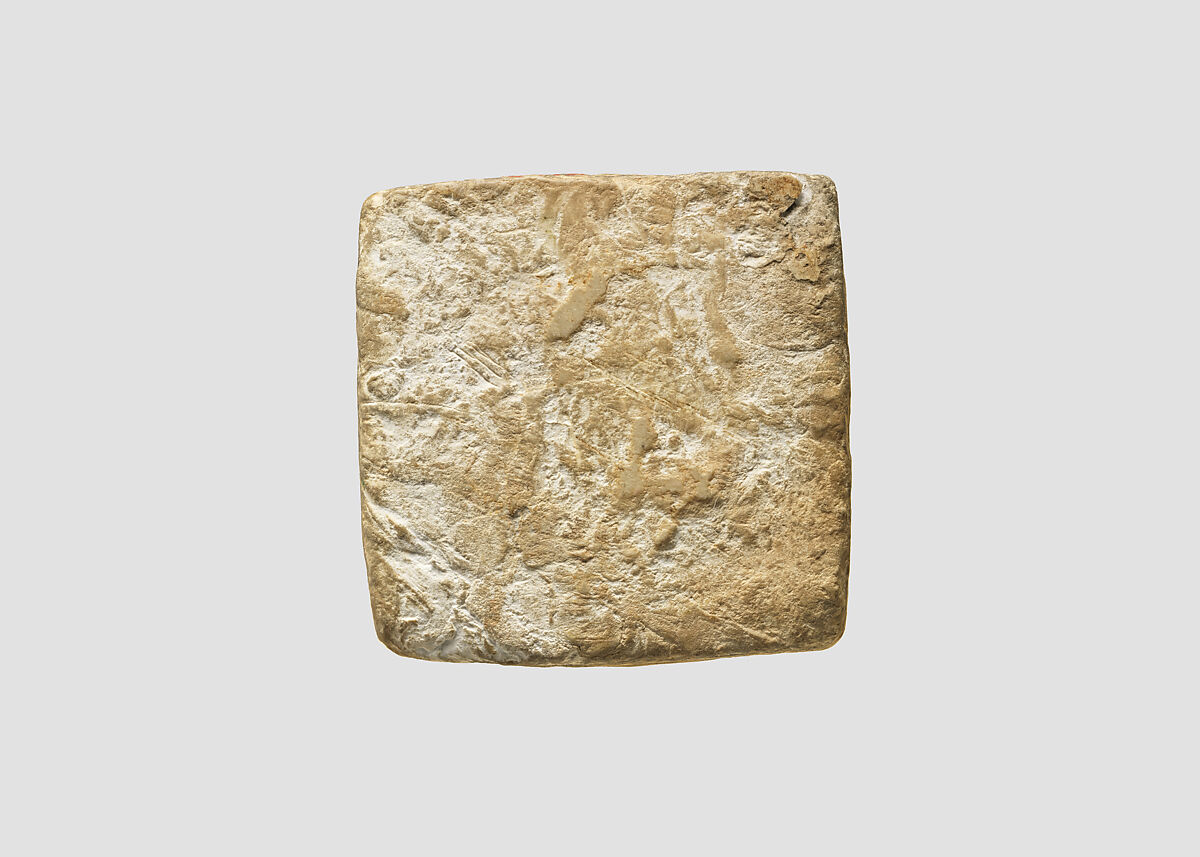 Plaque with deer, Stone