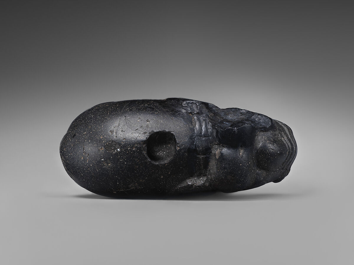 Figure of an elephant, possibly a chessman, Dolomite (Ferroan-Dolomite), Sasanian