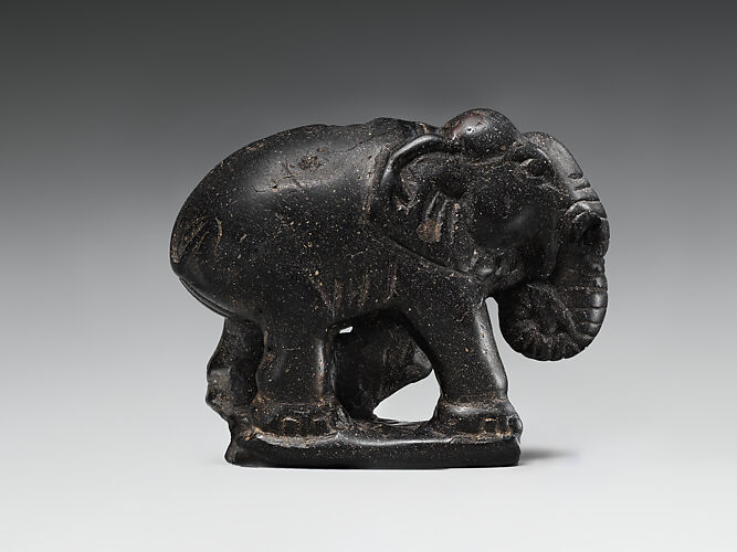 Figure of an elephant, possibly a chessman