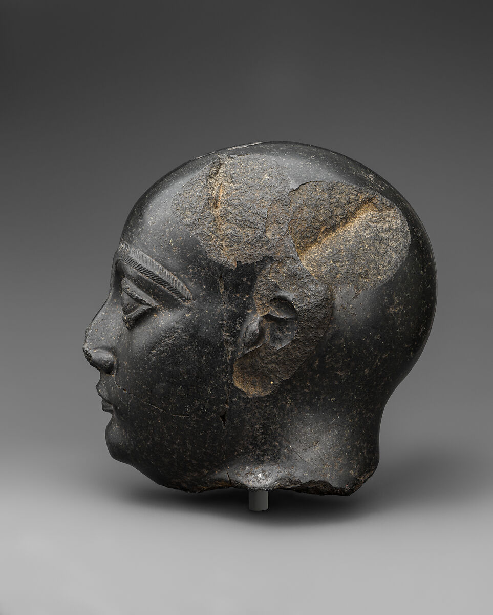 Head of Gudea, Diorite, Neo-Sumerian