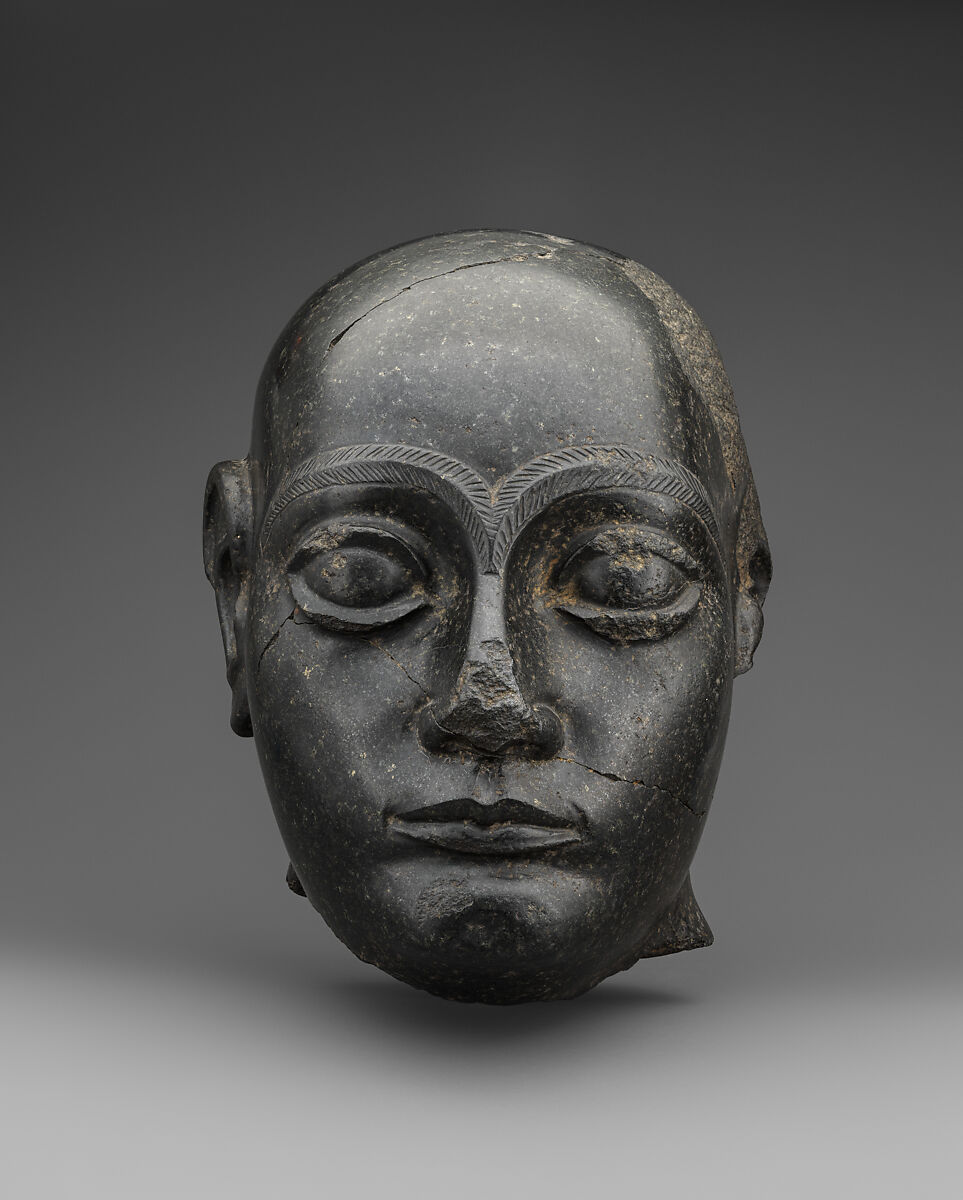 Head of Gudea, Diorite, Neo-Sumerian 