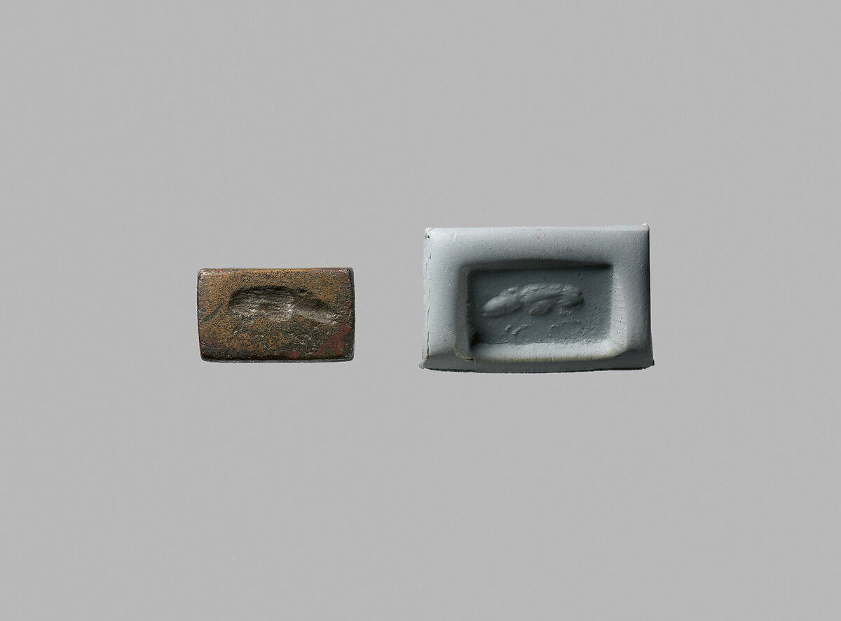 Stamp seal, Bronze, Gandhara