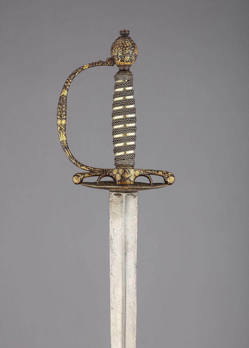 Smallsword | hilt, possibly India; blade, possibly European | The ...