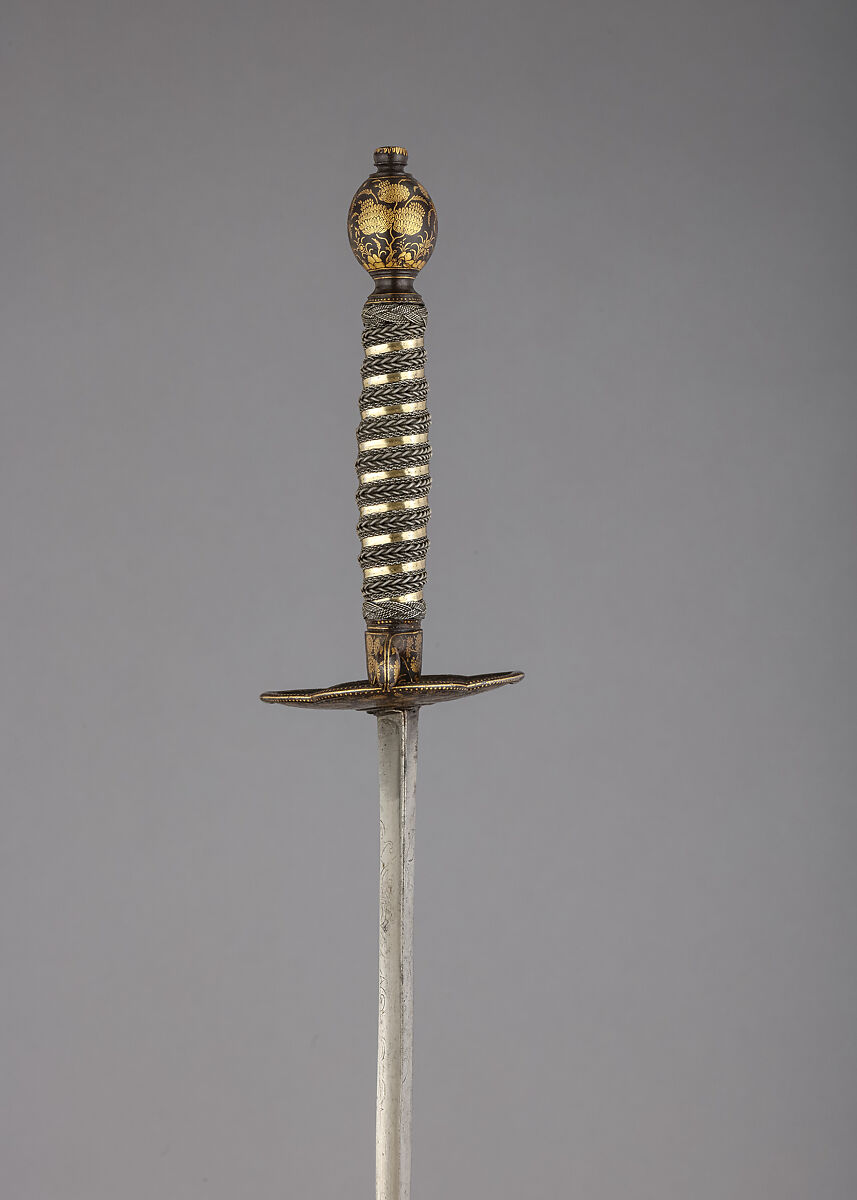 Smallsword, Steel, gold, silver, hilt, possibly India; blade, possibly European