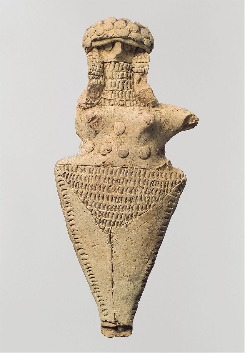 Nude standing female, Ceramic, Isin-Larsa 
