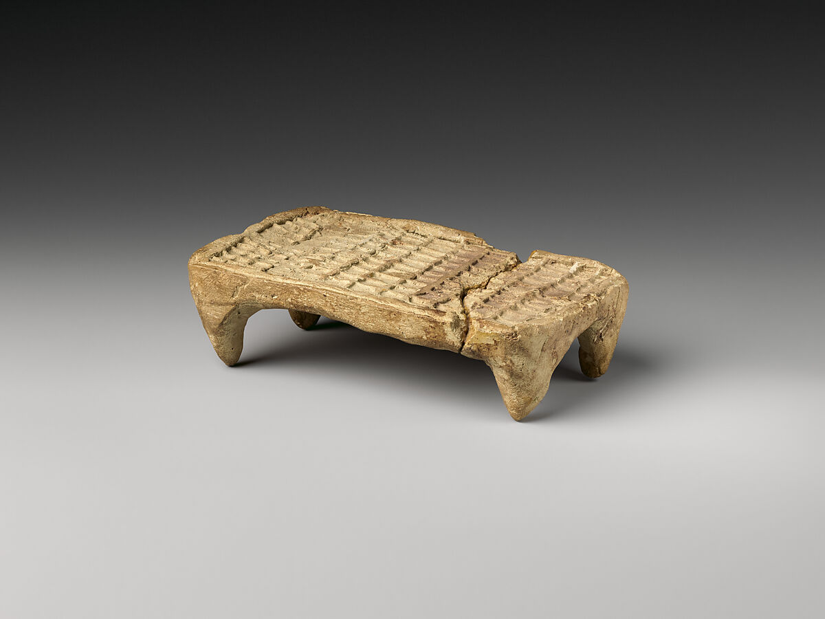 Bed model, Ceramic, Isin-Larsa–Old Babylonian 