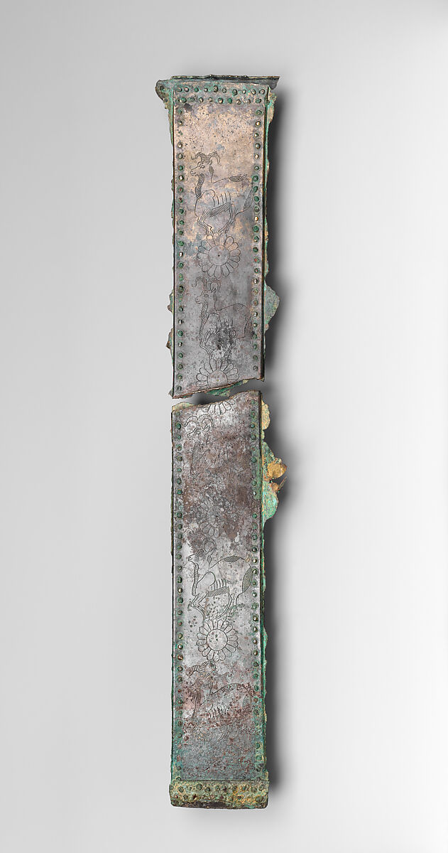 Fragments of a coffin, Bronze, Assyrian