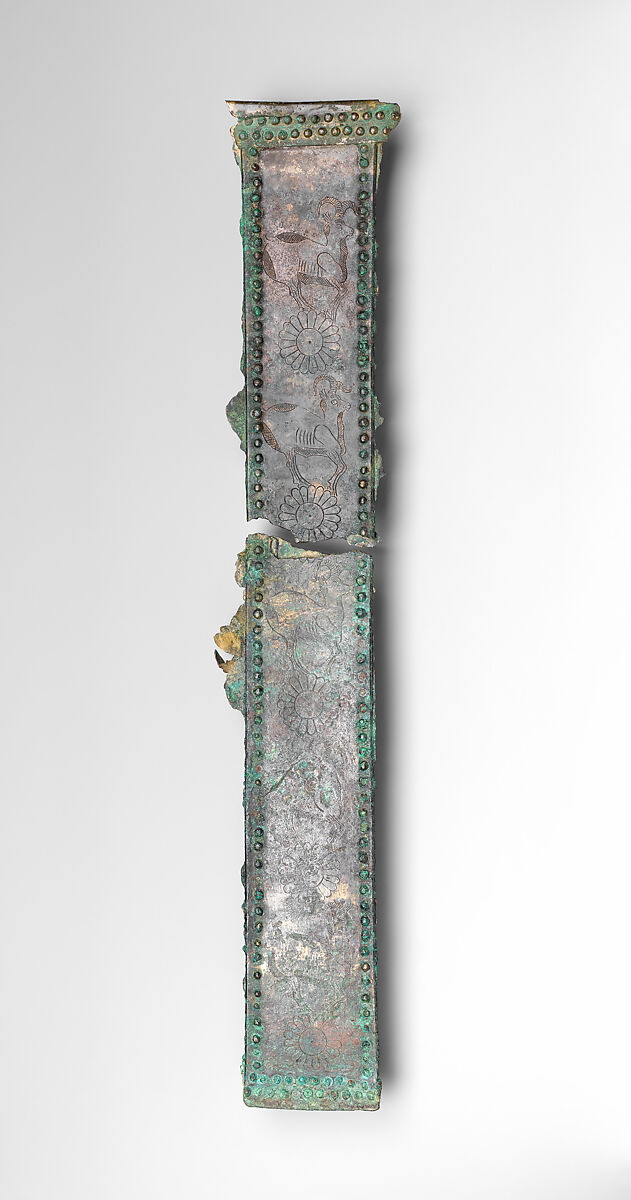 Fragments of a coffin, Bronze, Assyrian