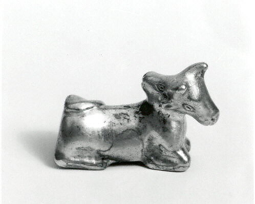 Two-headed cow figure, Silver 