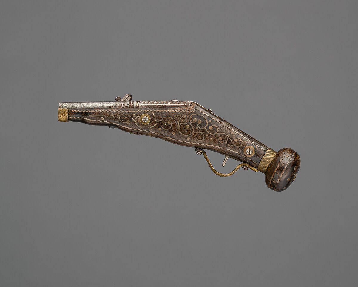 Model of Pair of Wheellock Pistols, German