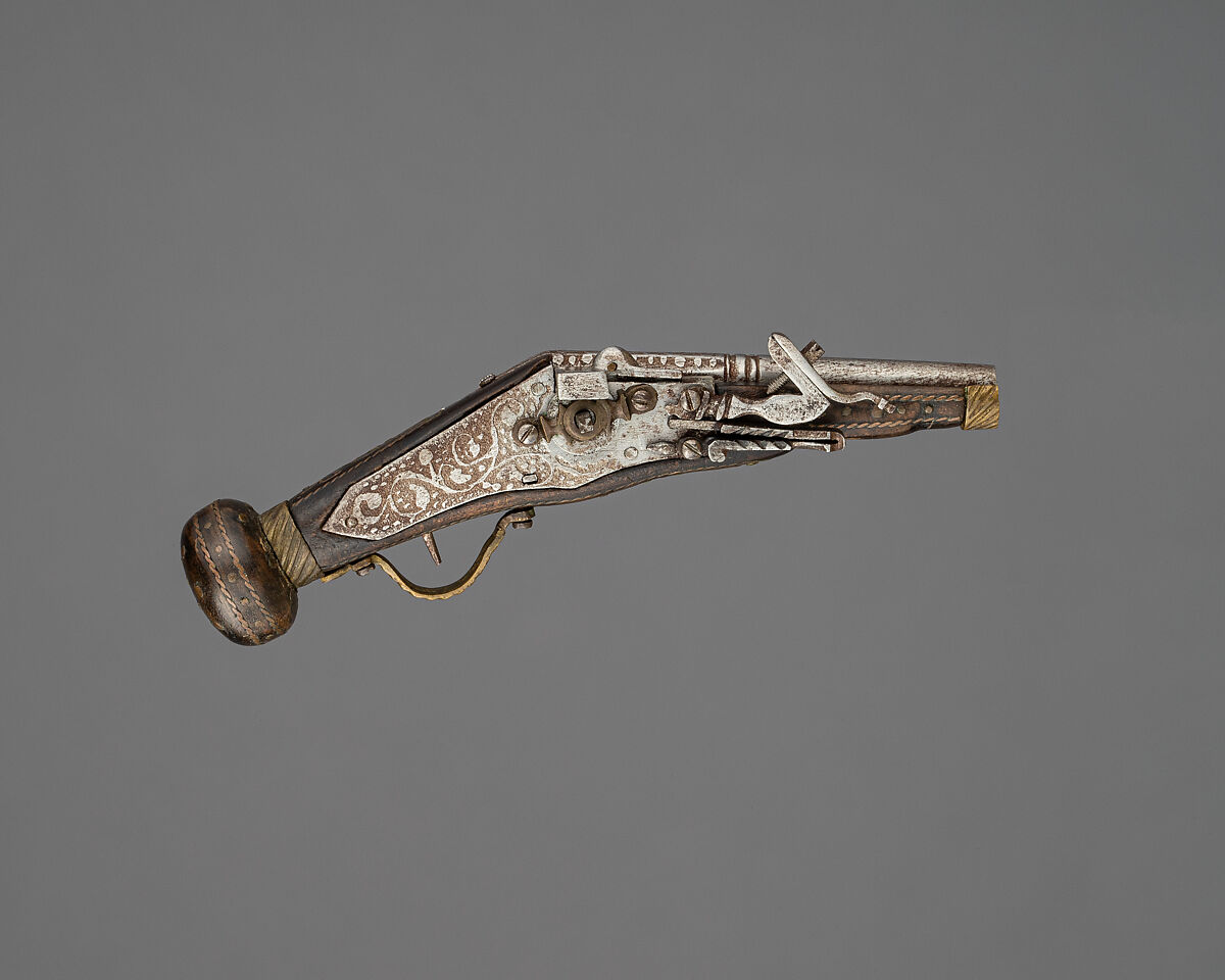 Model of Pair of Wheellock Pistols, German