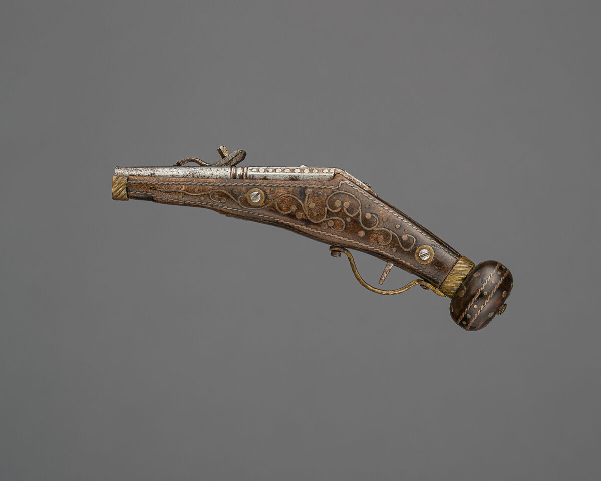 Model of Pair of Wheellock Pistols, German