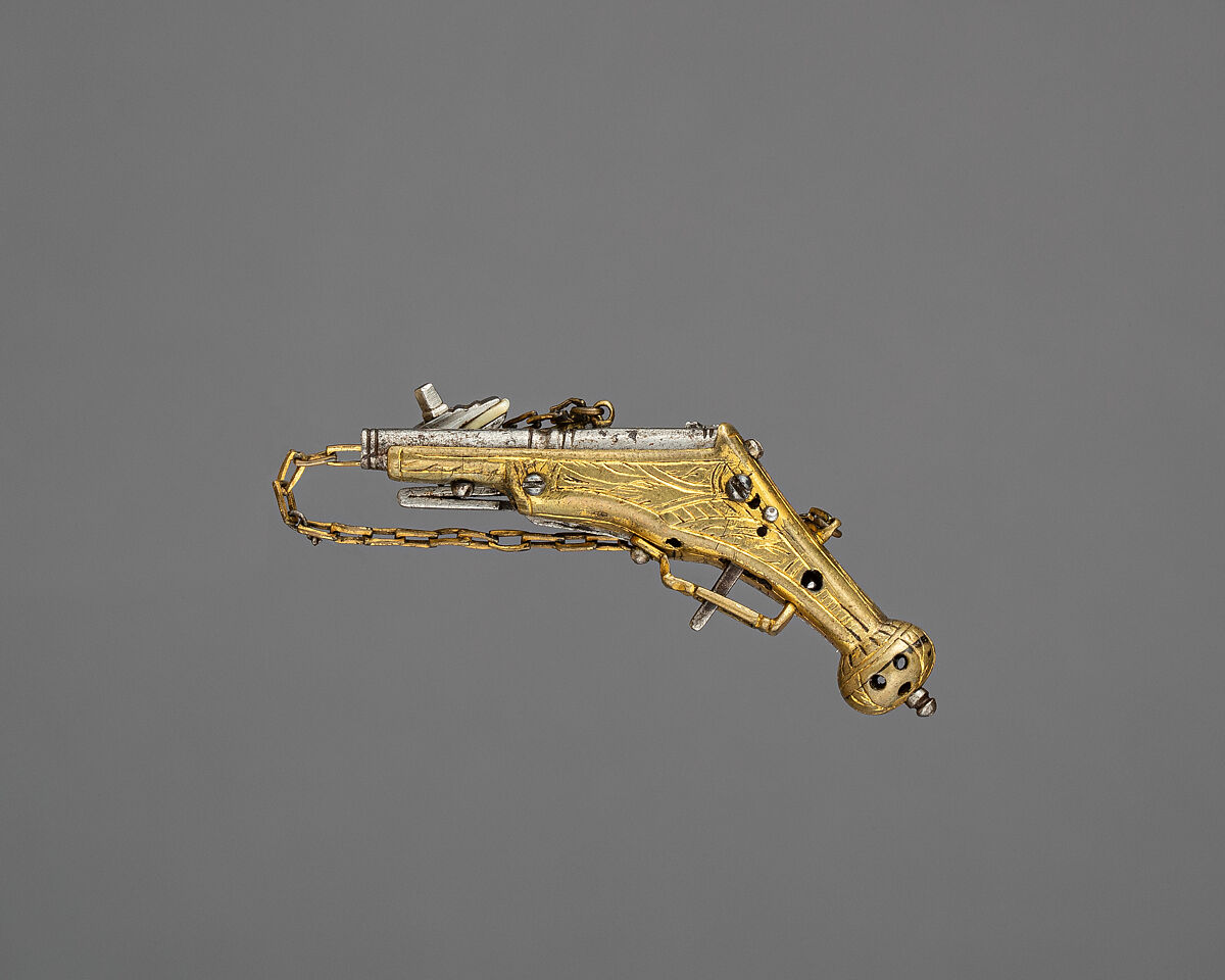 Model of Wheellock Pistol, Steel, German