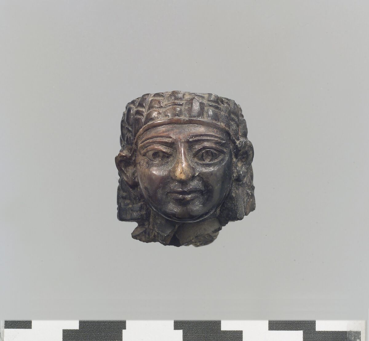 Female head, Ivory, Assyrian 