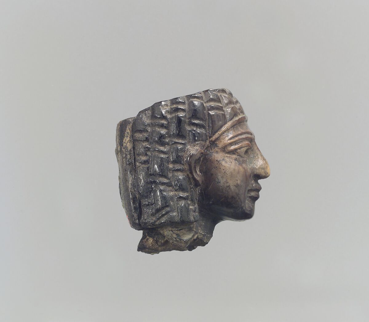 Female head, Ivory, Assyrian