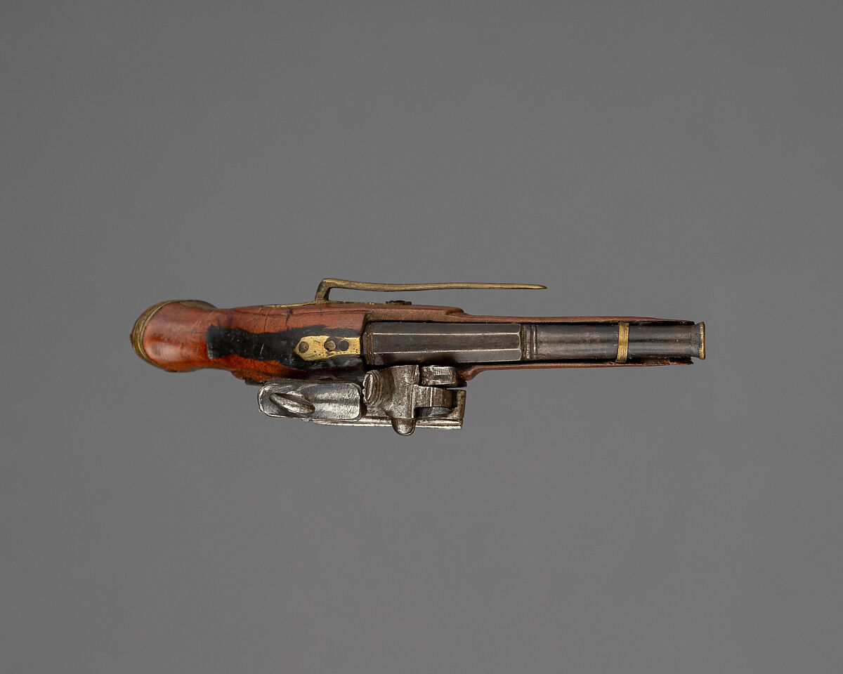 Model of a Miquelet Pistol, Wood, steel, brass, French