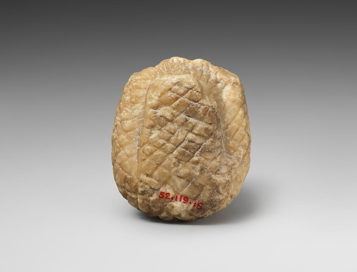 Female head, Gypsum alabaster, Sumerian
