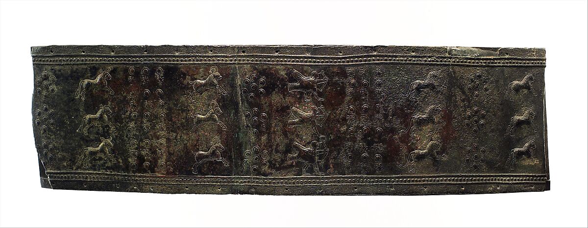 Belt fragment, Bronze, Urartian 