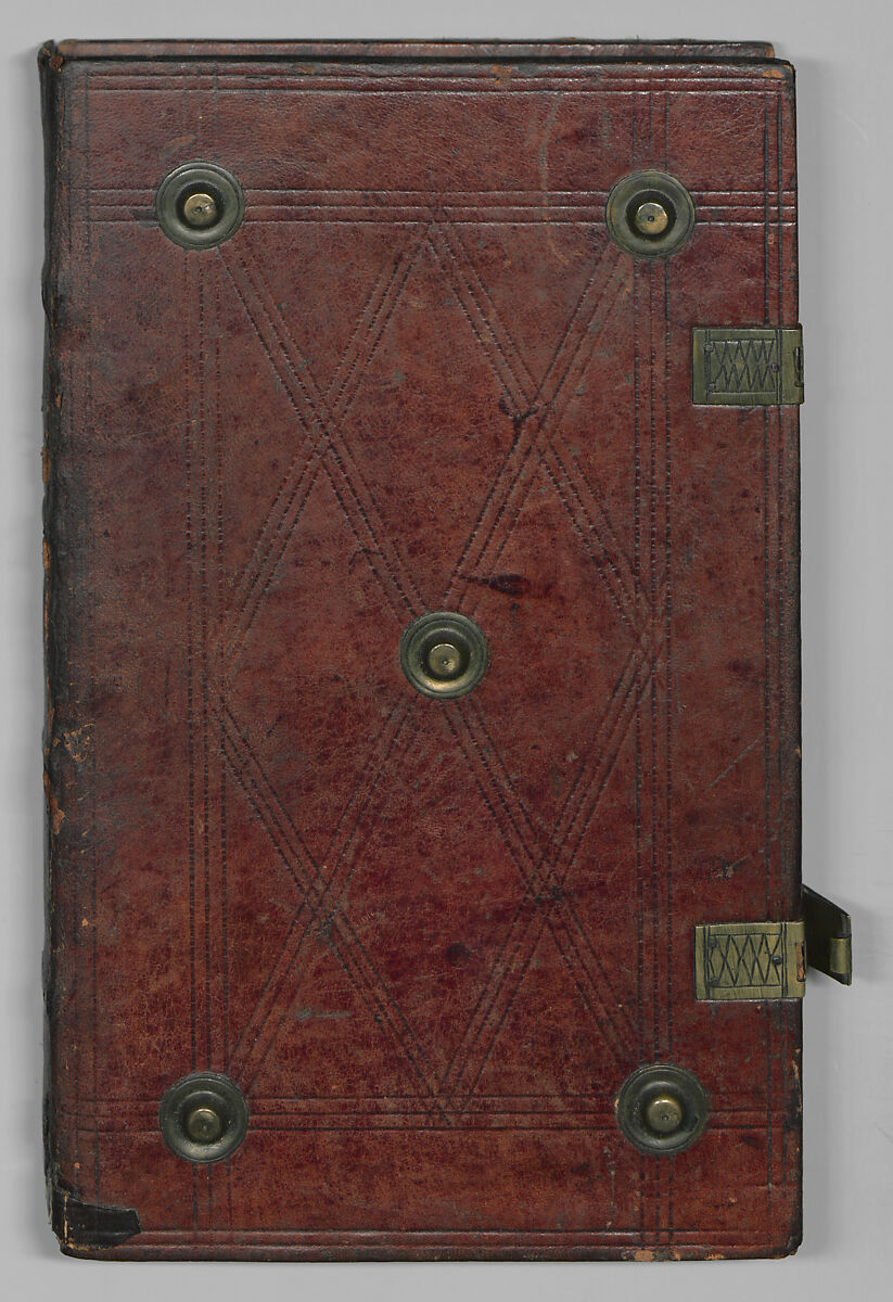 Fencing Book (Fechtbuch), Hans Talhoffer (German, recorded 1435–82), Leather, brass, German