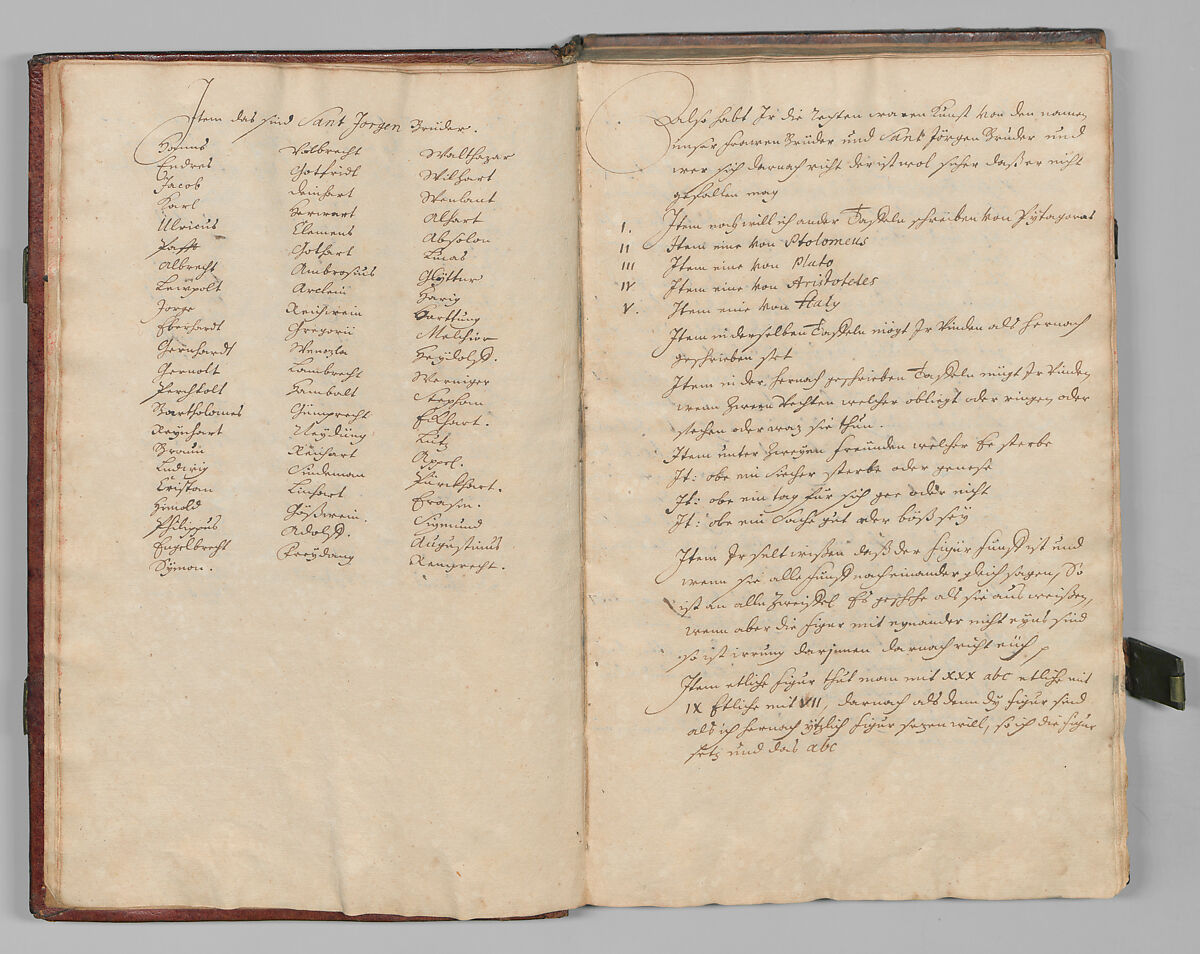 Fencing Book (Fechtbuch), Hans Talhoffer (German, recorded 1435–82), Leather, brass, German