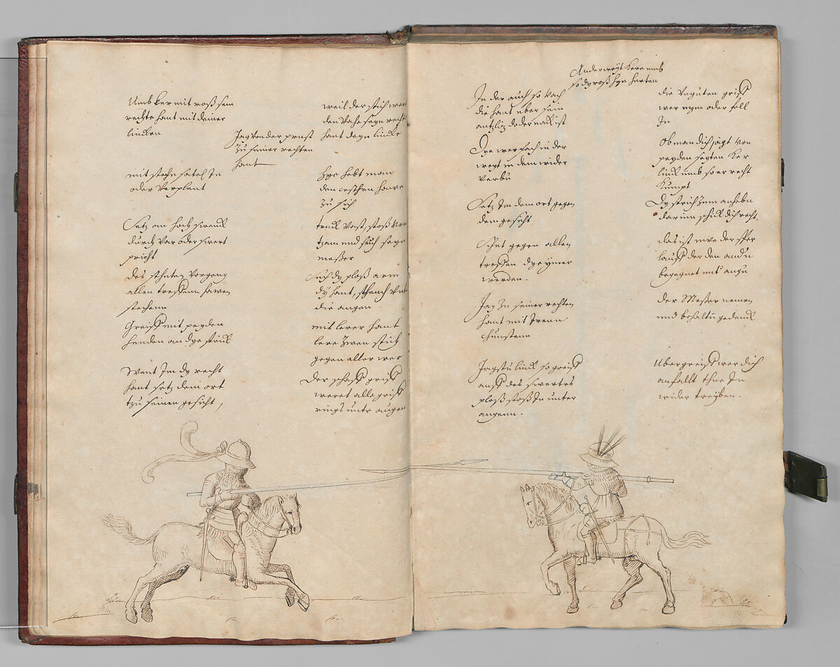 Fencing Book (Fechtbuch), Hans Talhoffer (German, recorded 1435–82), Leather, brass, German