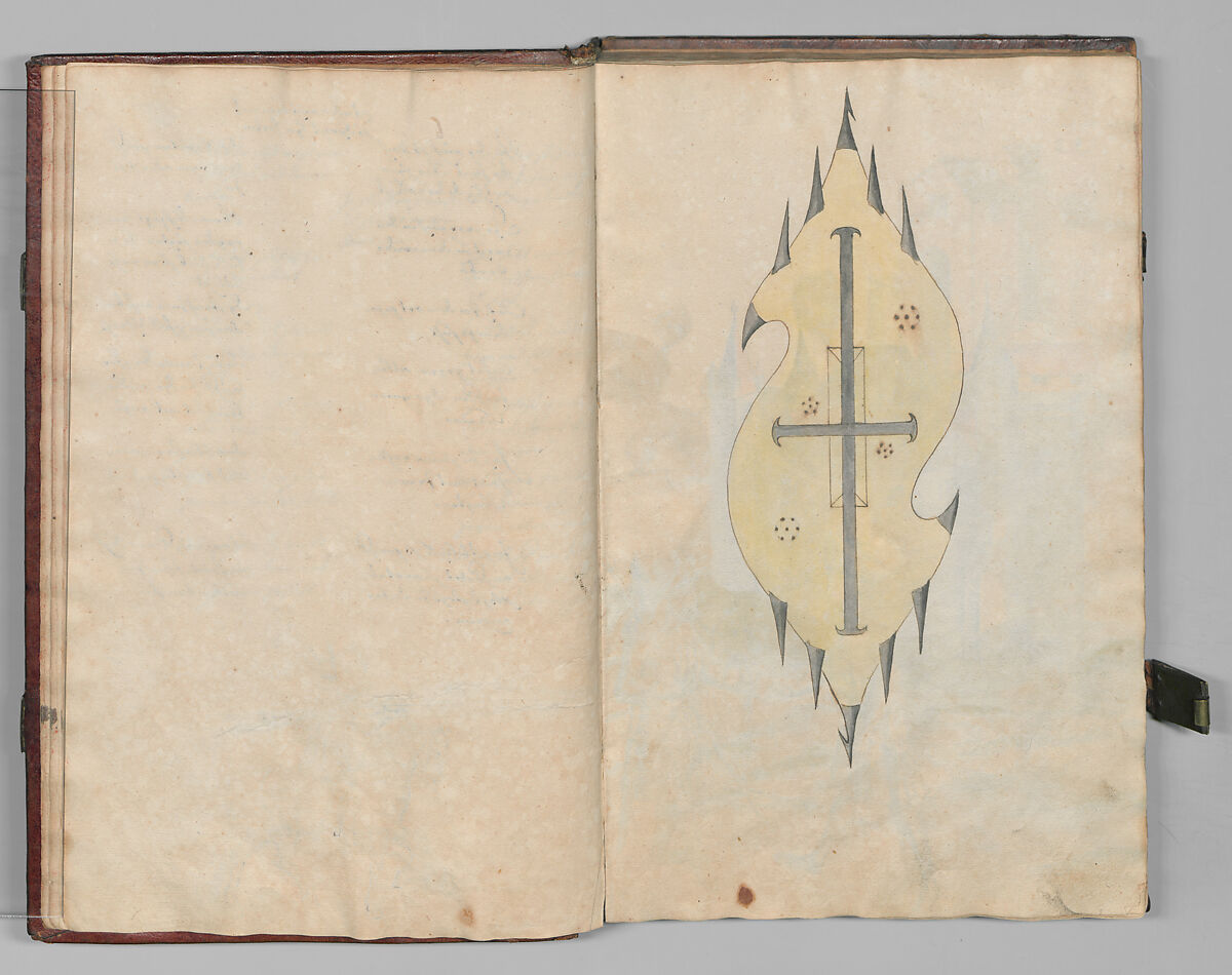 Fencing Book (Fechtbuch), Hans Talhoffer (German, recorded 1435–82), Leather, brass, German