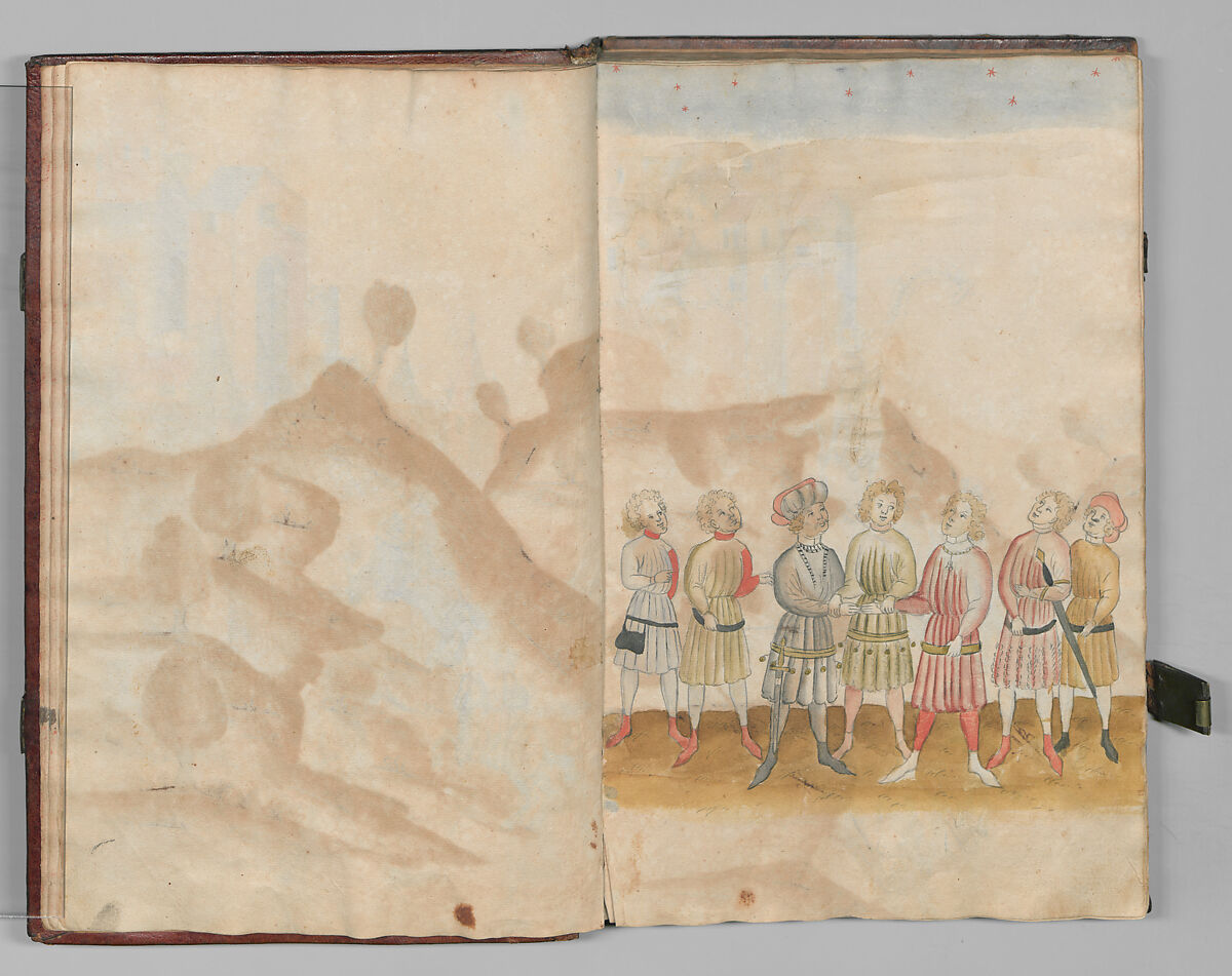 Fencing Book (Fechtbuch), Hans Talhoffer (German, recorded 1435–82), Leather, brass, German