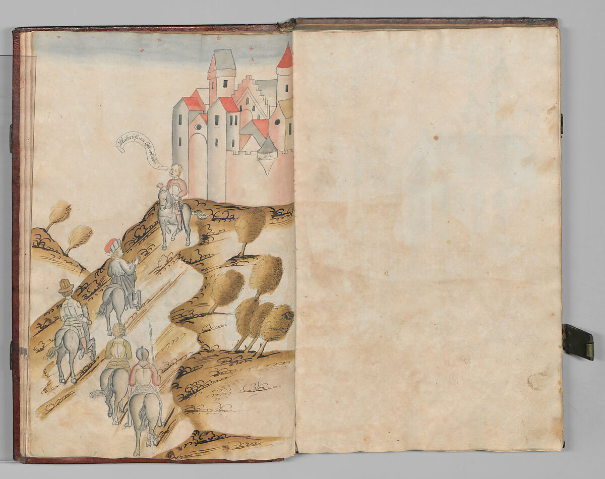 Fencing Book (Fechtbuch), Hans Talhoffer (German, recorded 1435–82), Leather, brass, German