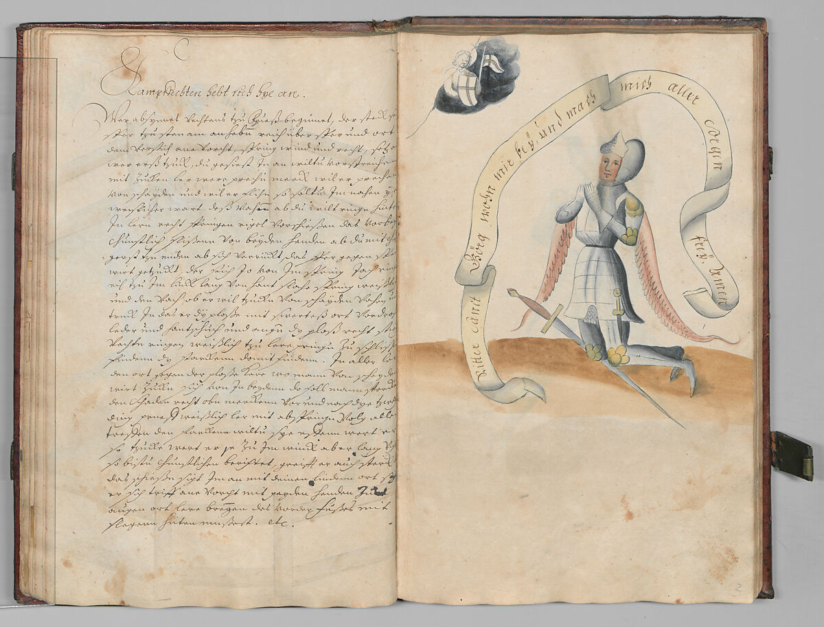 Fencing Book (Fechtbuch), Hans Talhoffer (German, recorded 1435–82), Leather, brass, German