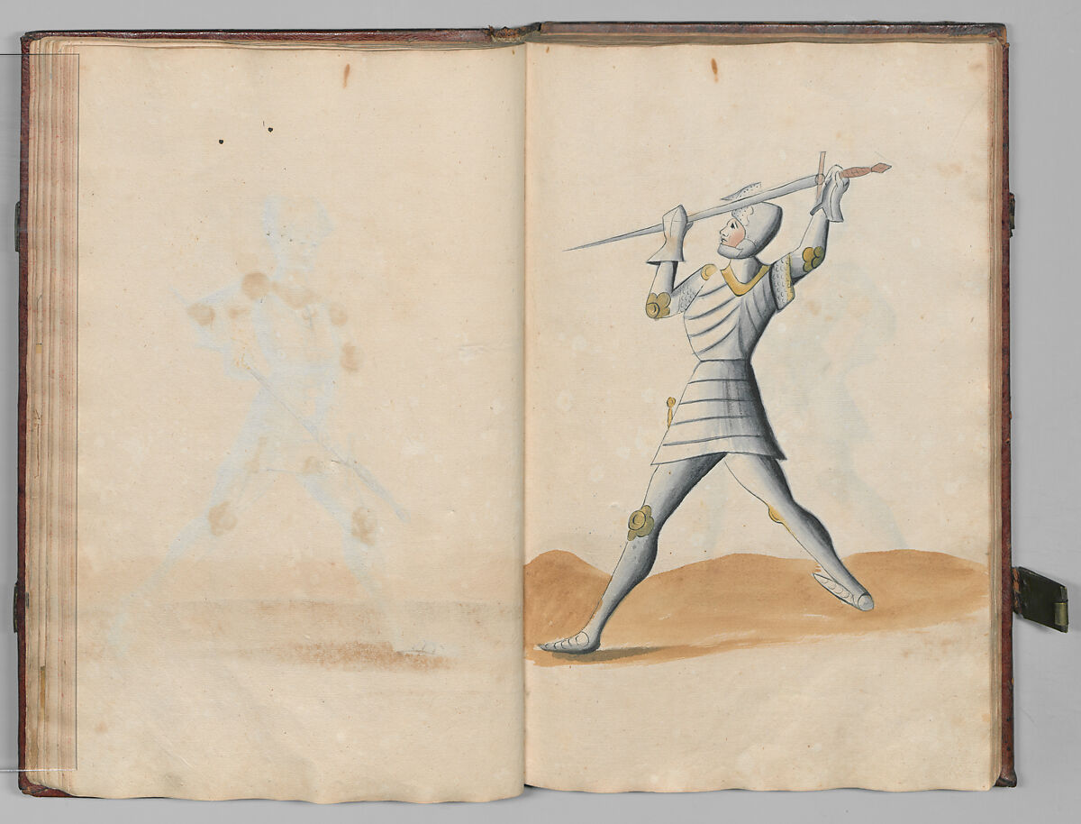 Fencing Book (Fechtbuch), Hans Talhoffer (German, recorded 1435–82), Leather, brass, German