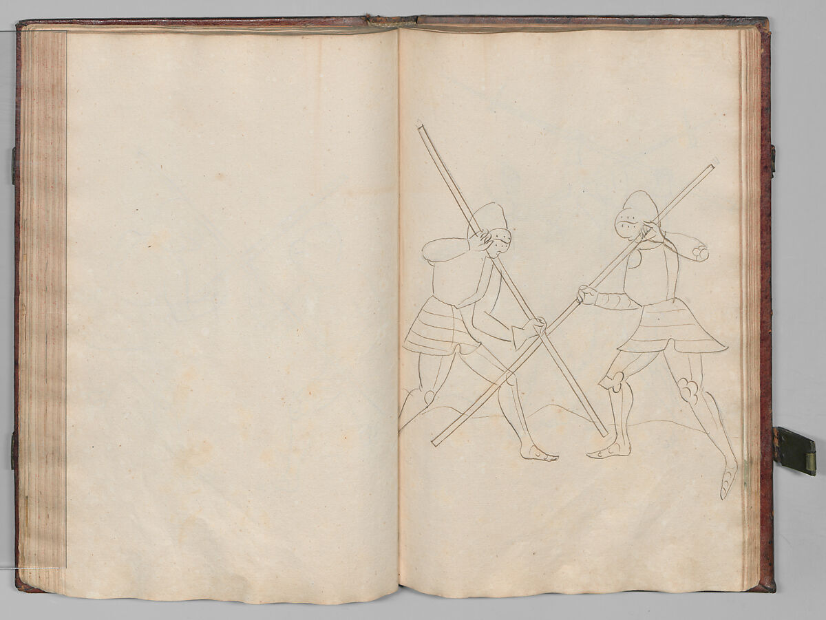 Fencing Book (Fechtbuch), Hans Talhoffer (German, recorded 1435–82), Leather, brass, German