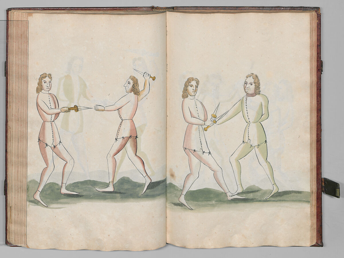 Fencing Book (Fechtbuch), Hans Talhoffer (German, recorded 1435–82), Leather, brass, German