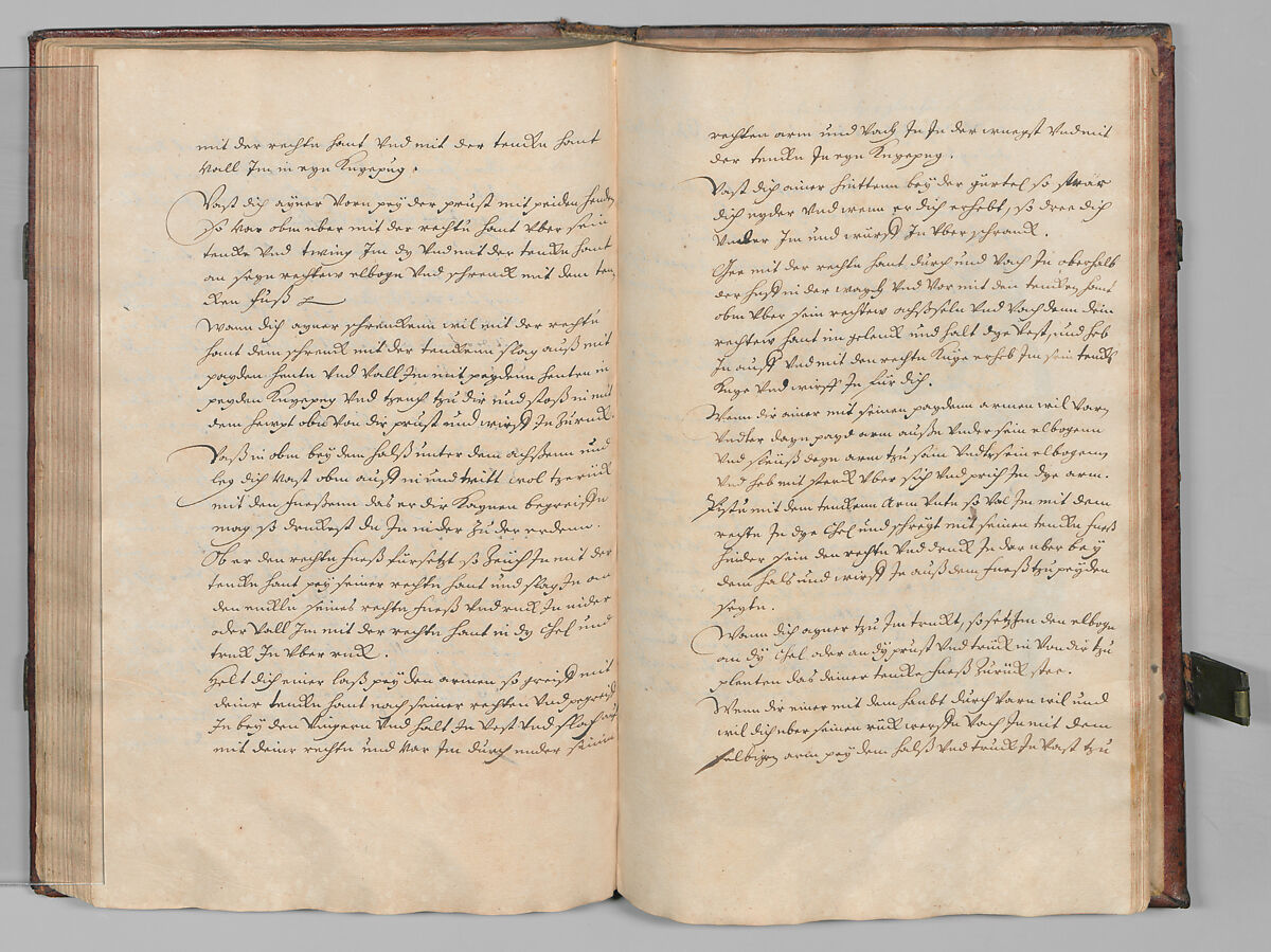 Fencing Book (Fechtbuch), Hans Talhoffer (German, recorded 1435–82), Leather, brass, German