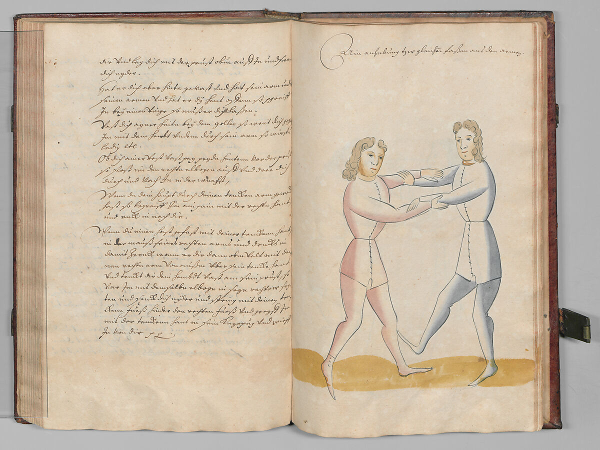 Fencing Book (Fechtbuch), Hans Talhoffer (German, recorded 1435–82), Leather, brass, German