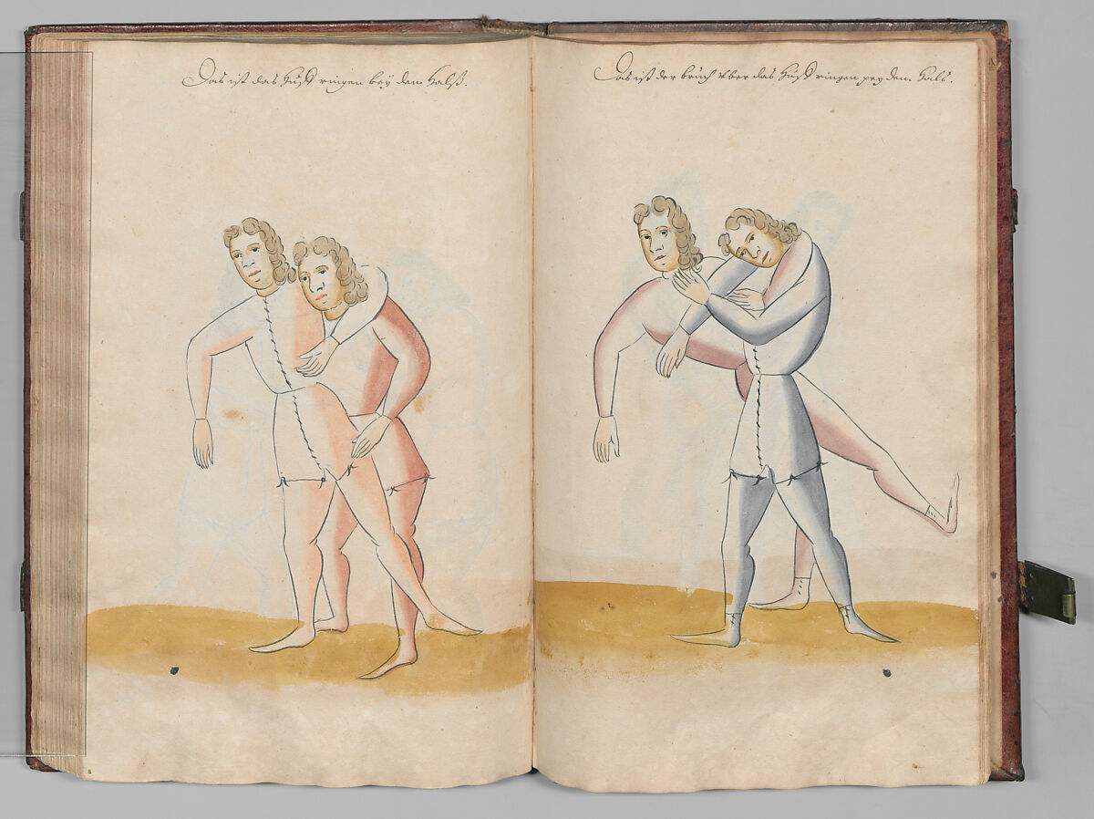 Fencing Book (Fechtbuch), Hans Talhoffer (German, recorded 1435–82), Leather, brass, German