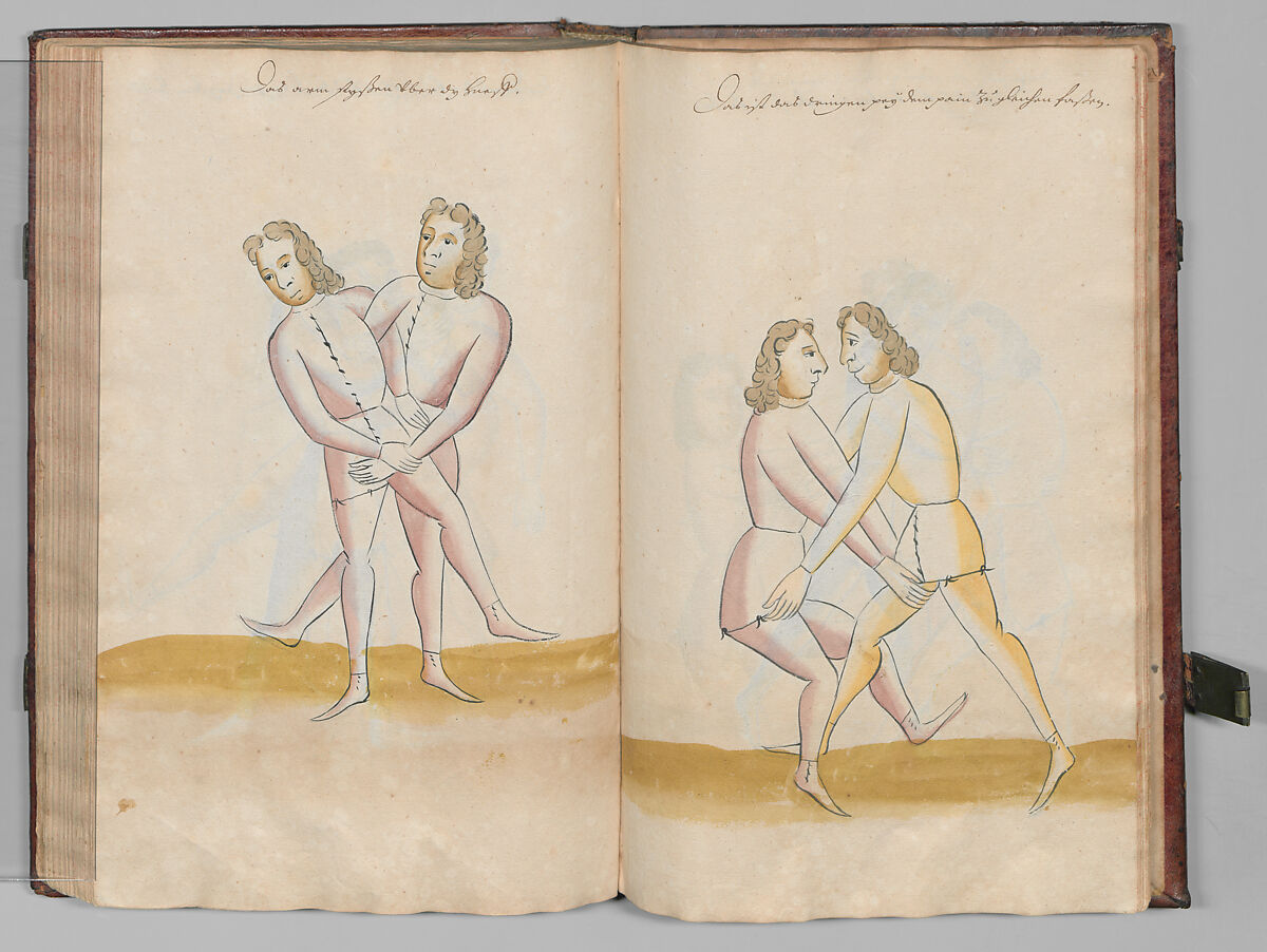 Fencing Book (Fechtbuch), Hans Talhoffer (German, recorded 1435–82), Leather, brass, German