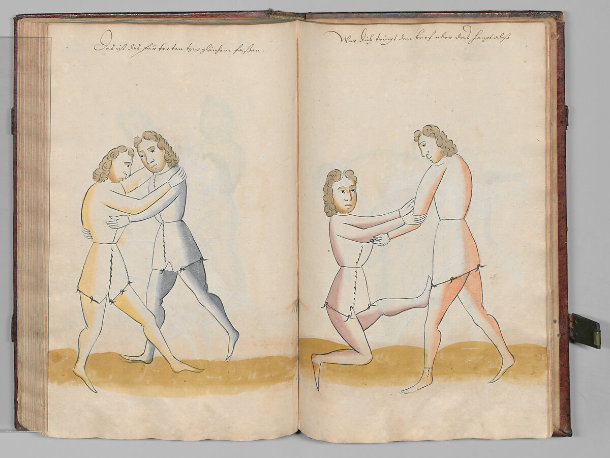 Fencing Book (Fechtbuch), Hans Talhoffer (German, recorded 1435–82), Leather, brass, German