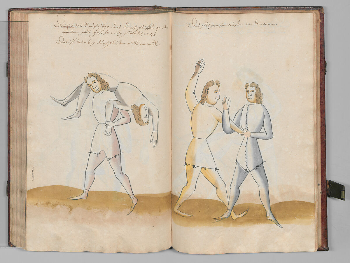 Fencing Book (Fechtbuch), Hans Talhoffer (German, recorded 1435–82), Leather, brass, German