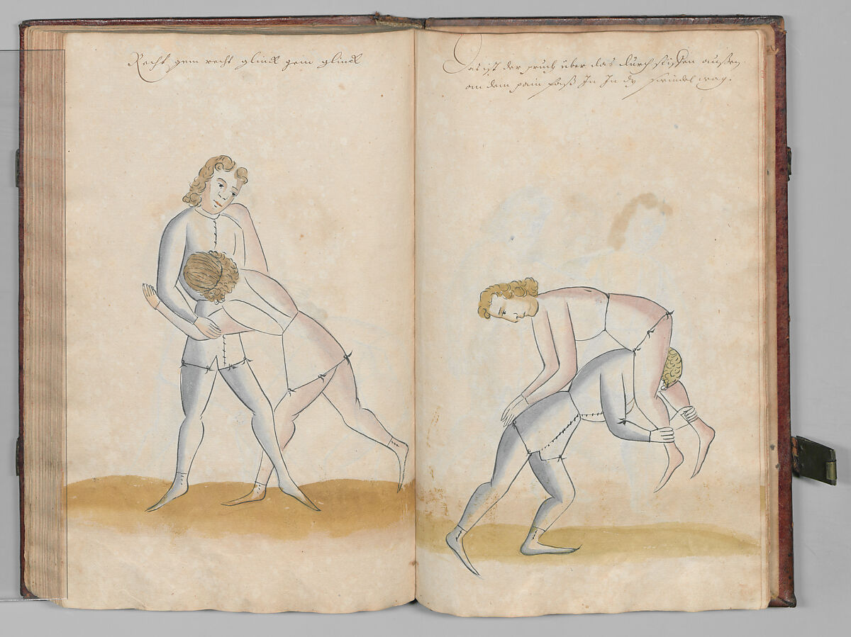 Fencing Book (Fechtbuch), Hans Talhoffer (German, recorded 1435–82), Leather, brass, German