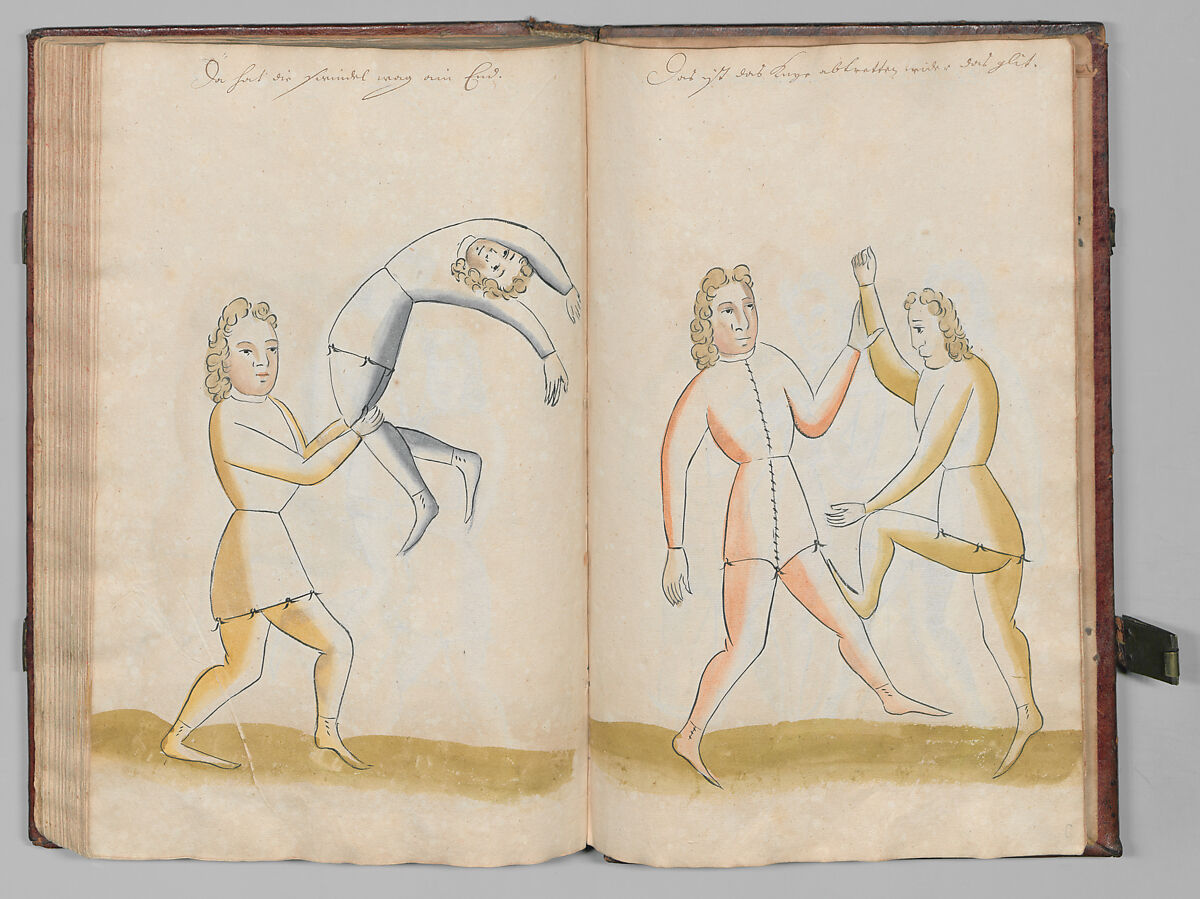 Fencing Book (Fechtbuch), Hans Talhoffer (German, recorded 1435–82), Leather, brass, German